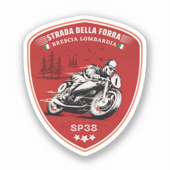 Sticker passo della forra dans les applications moto itali (Recto)