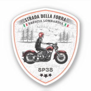 Sticker passo della forra dans les applications moto itali