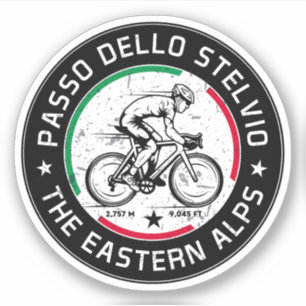 Sticker passo dello stelvio - stelvio pass italien Cyclism