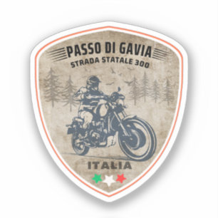Sticker Passo di Gavia - Gavia Pass Montagnes italiennes A