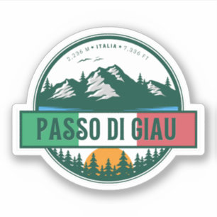 Sticker Passo di Giau - Col de Giau Alpes italiennes