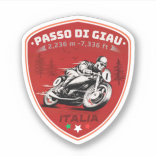Sticker passo di giau - giau pass alpes montagneuses itali