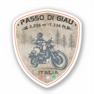 Sticker Passo di Giau - Giau Pass Montagnes italiennes Alp