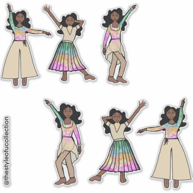 Sticker Pastel  Dancer #1 (Devant)