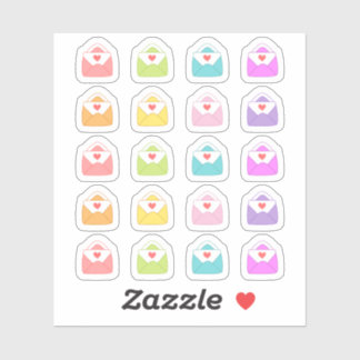 Sticker Pastel Envelope Happy Mail Colorful Bujo Planner