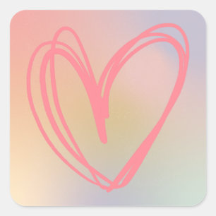 Sticker Pastel Heart"