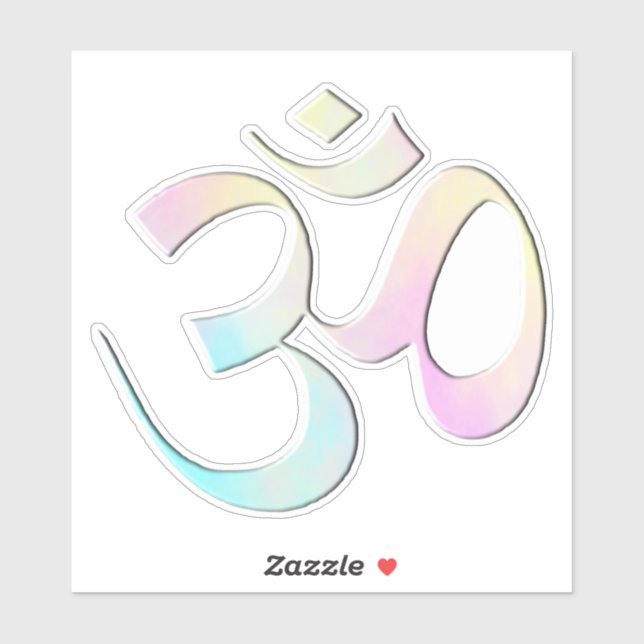 Sticker Pastel Om  (Feuille)