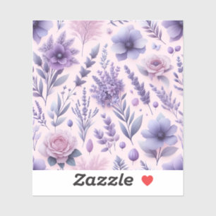Sticker Pastel Purple Fleur de lavande esthétique