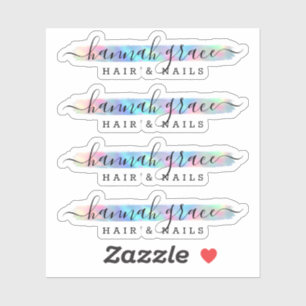 Sticker Pastel Rainbow Paint Swash Chic Logo Décor personn