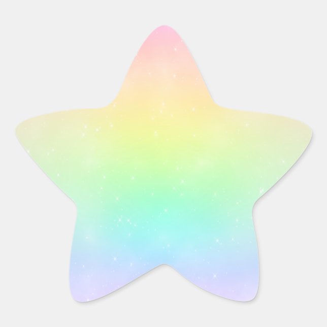Sticker Pastel Rainbow Sky (Devant)