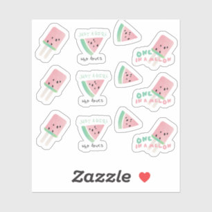 Sticker Pastèque Fruit Un Dans un Melon Pop Mix