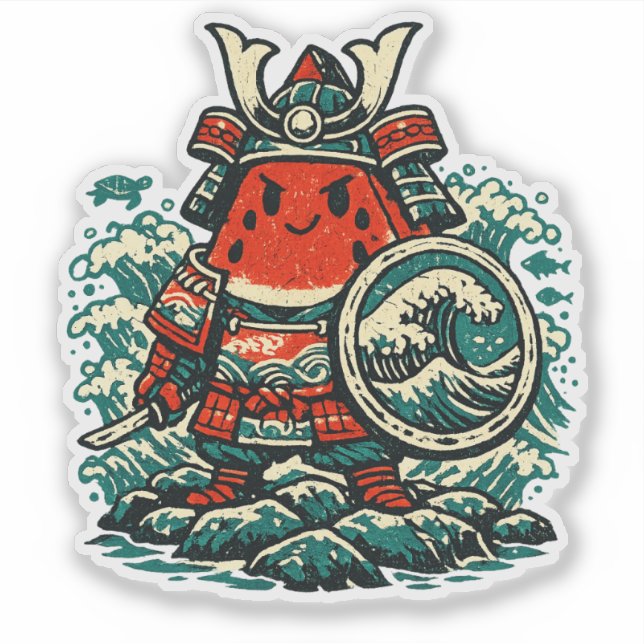 Sticker Pastèque Shogun — Gardien des Mers (Devant)