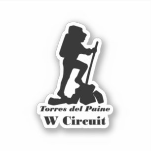 Sticker Patagonie - Torres del Paine - Circuit W - Randonn