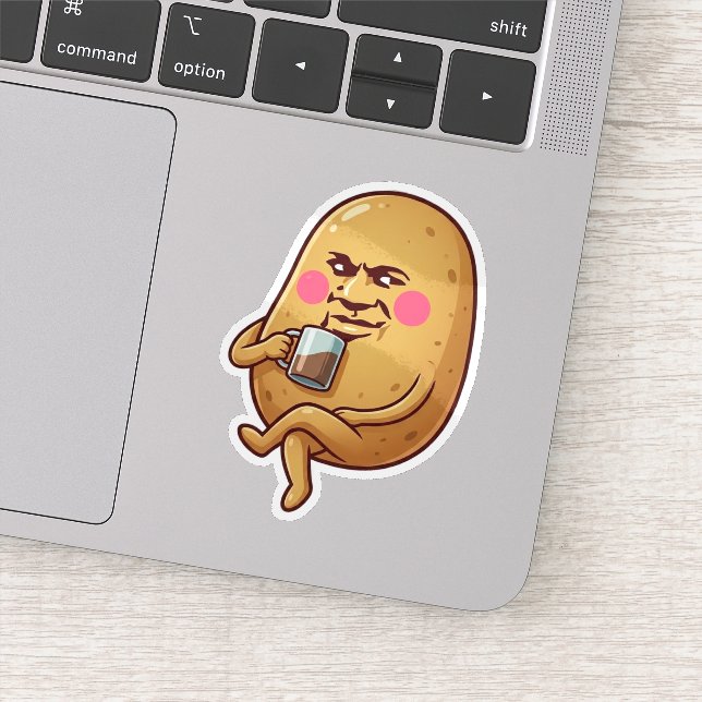 Sticker Patate Tout-Va-Moyennement-Bien (Détail)