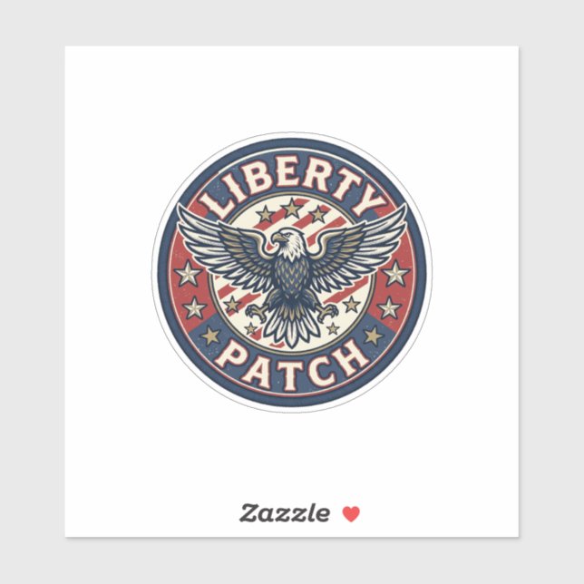 Sticker Patch de liberté patriotique Broderie (Feuille)