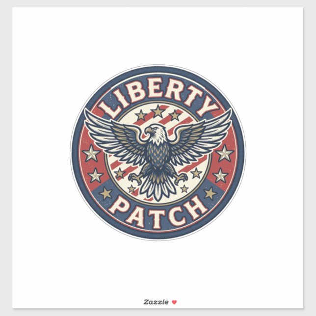 Sticker Patch de liberté patriotique Broderie (Feuille)