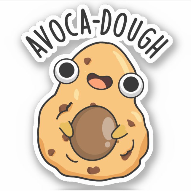 Sticker Pâte d'avocat Blague drôle d'avocat (Devant)