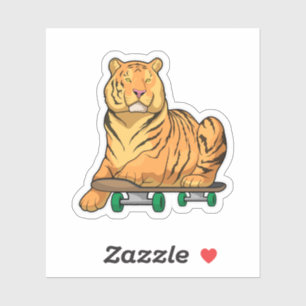 Sticker Patinage de Tiger