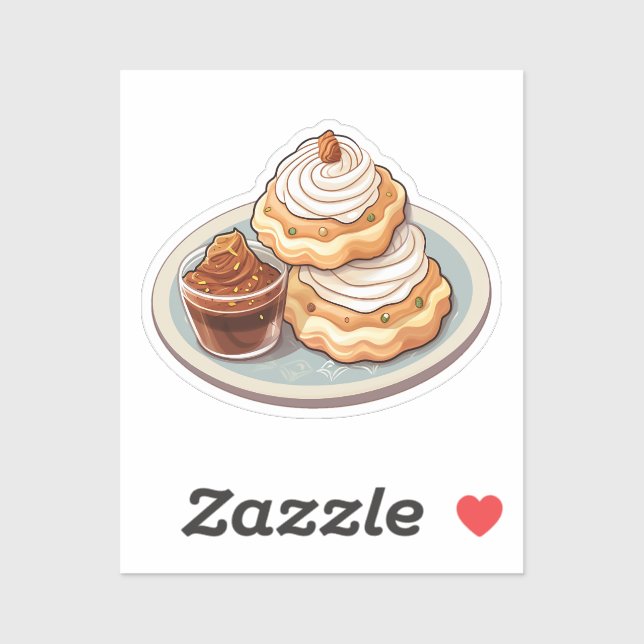 Sticker Pâtisserie de dessin animé (Feuille)