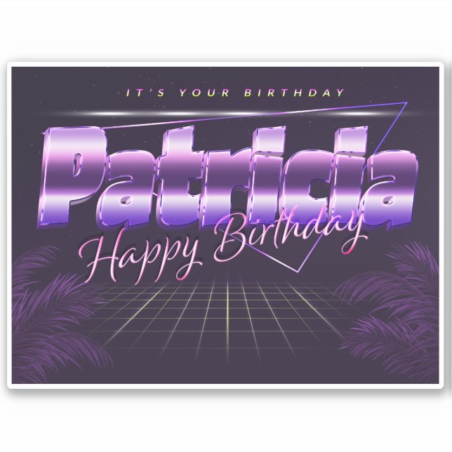 Sticker Patricia Nom Prénom (Devant)