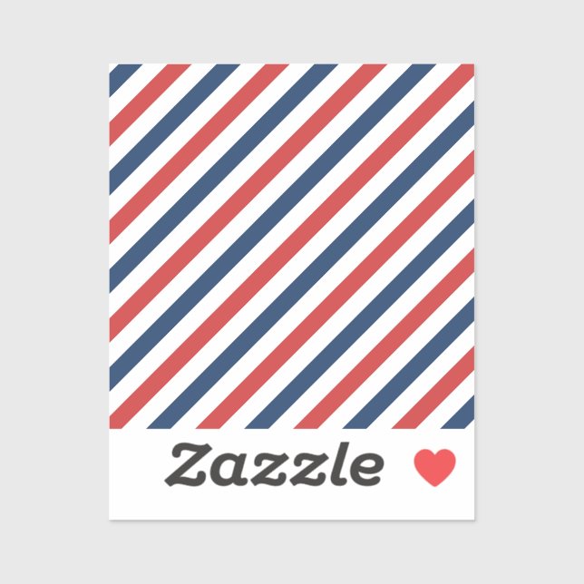 Sticker Patriotique Rouge Blanc et Bleu (Feuille)