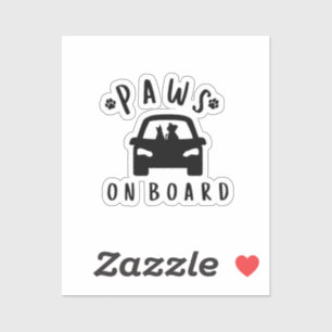Sticker Patrouilles à bord d'une jolie voiture pour animau