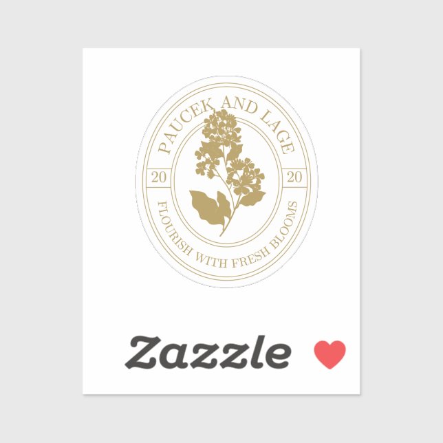Sticker Paucek & Lage – S'épanouir avec des fleurs fraîche (Feuille)