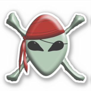 Sticker Pavillon Pirate Extraterrestre