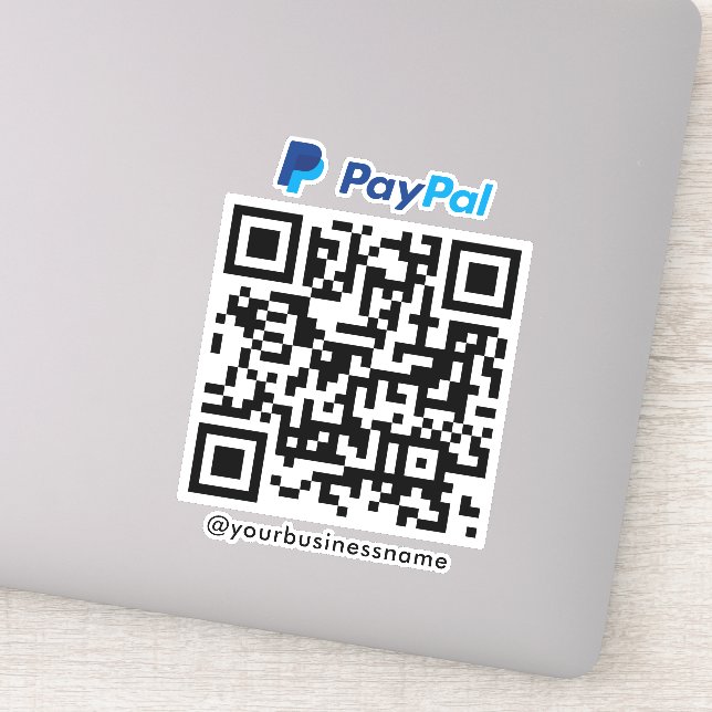 Sticker Paypal QR Code d'analyse de paiement pour payer bl (Détail)