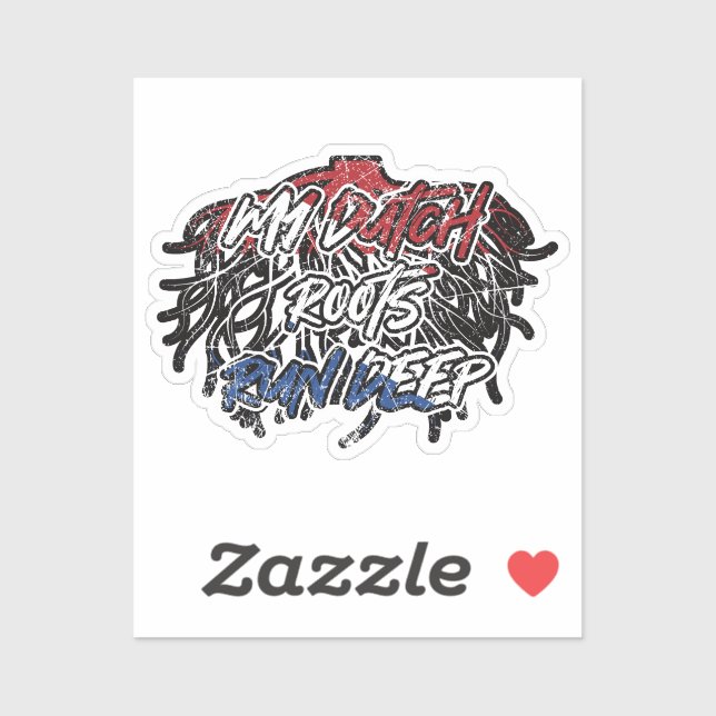 Sticker Pays-Bas Dutch Roots Heritage Pride (Feuille)