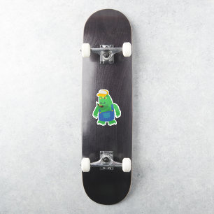 Sticker Pays Fried Funny Cartoon Monster Caractère