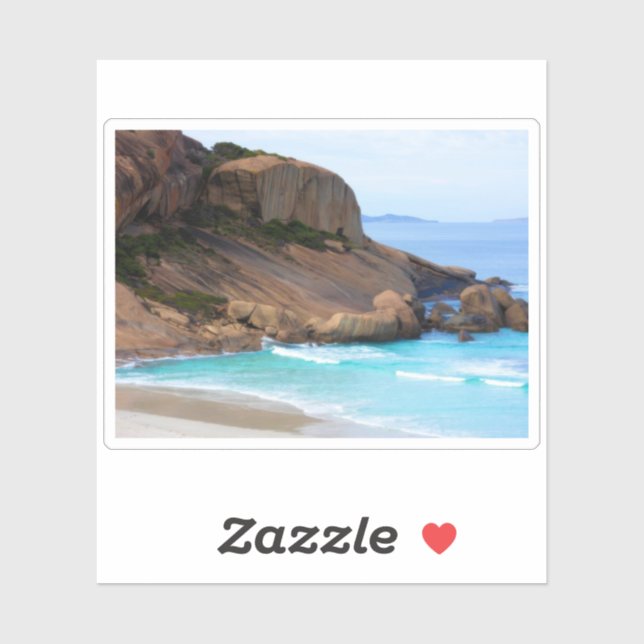 Sticker Paysage côtier (Feuille)