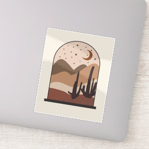 Sticker Paysage désertique, Arizona, Art abstrait boho