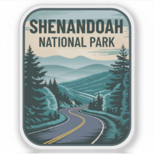 Sticker Paysage du parc national de Shenandoah
