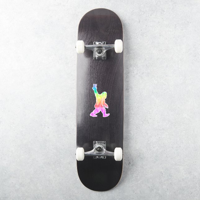 Sticker Peace Love Bigfoot (Skateboard)