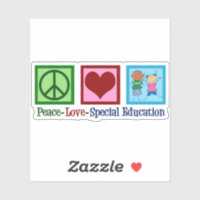 Peace Love Enseignant de l'éducation spéciale