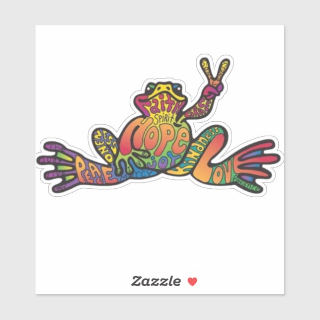 Sticker Peacefrog (Feuille)