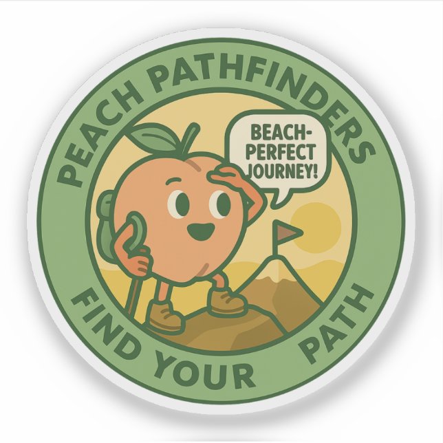Sticker Peach Pathfinders Find Your Path (Devant)