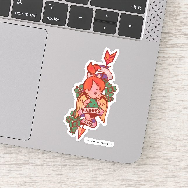 Sticker PEBBLES™ Fille de papa (Détail)