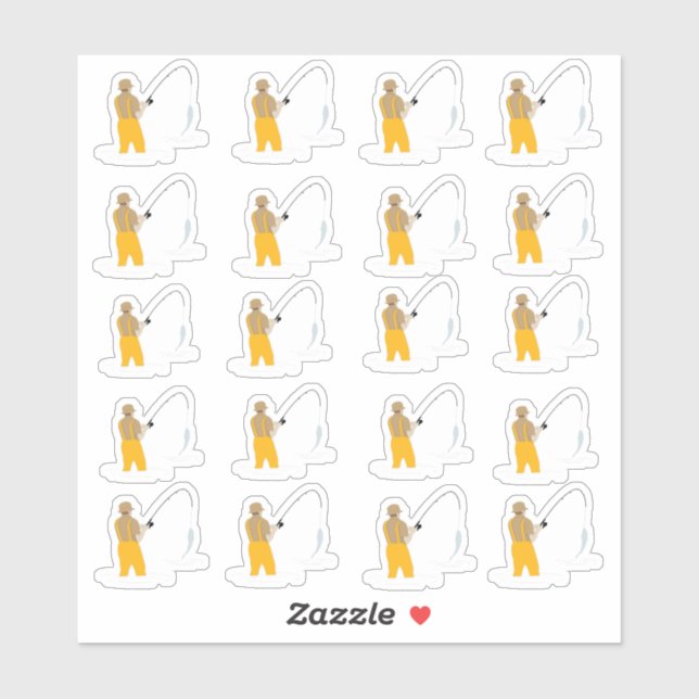 Sticker Pêche (Feuille)