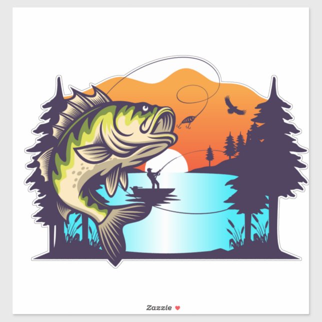 Sticker Pêche (Feuille)