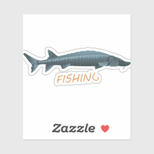 Sticker Pêche à l'esturgeon