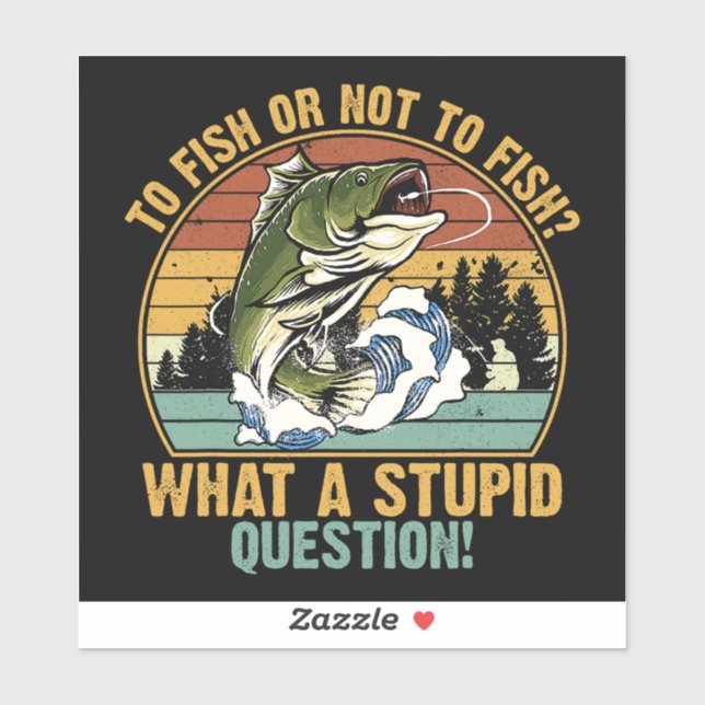 STICKER PÊCHER OU NE PAS PÊCHER (Feuille)