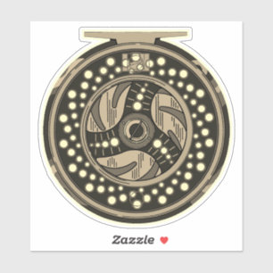 Sticker Pêcheuse de 6 po de pêche au lançon