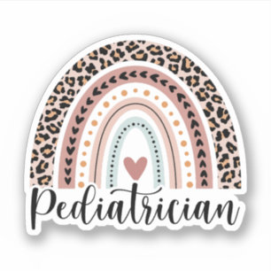 Sticker Pediatrician Rainbow, Cadeau pour pédiatre