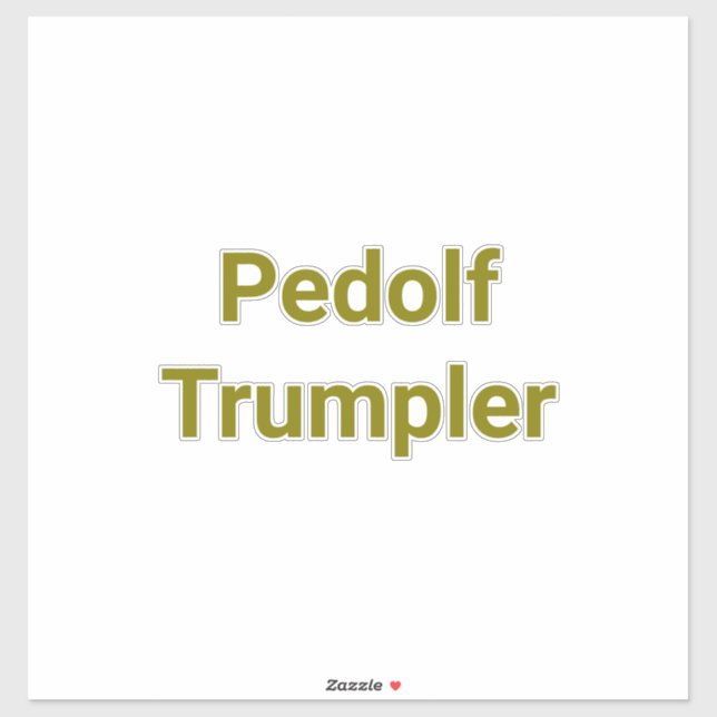 Sticker Pedolf Trumpler Hankamer Artjunkhaus Fun Comic Art (Feuille)