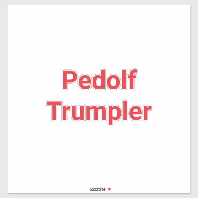 Sticker Pedolf Trumpler Hankamer Artjunkhaus Fun Comic Art (Feuille)
