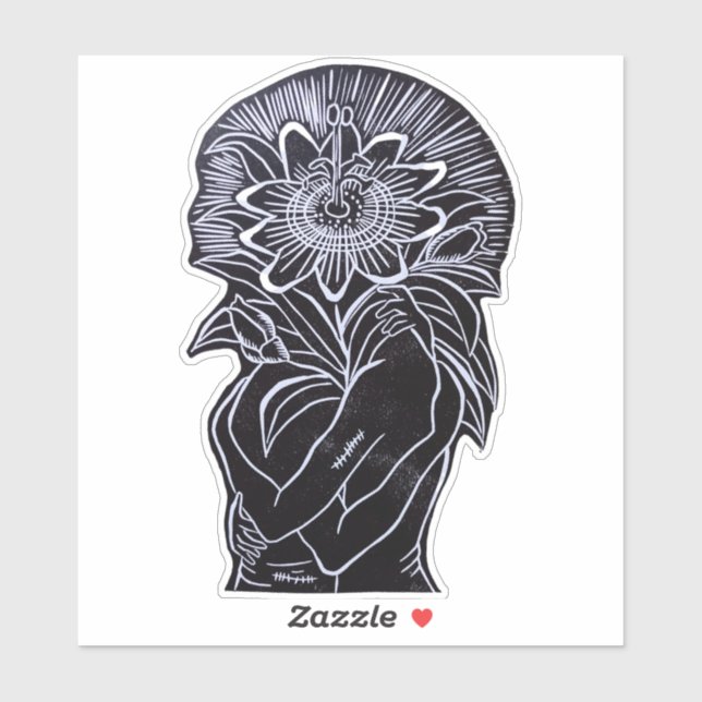 Sticker Pegatina de vinilo con forma personalizada (Feuille)