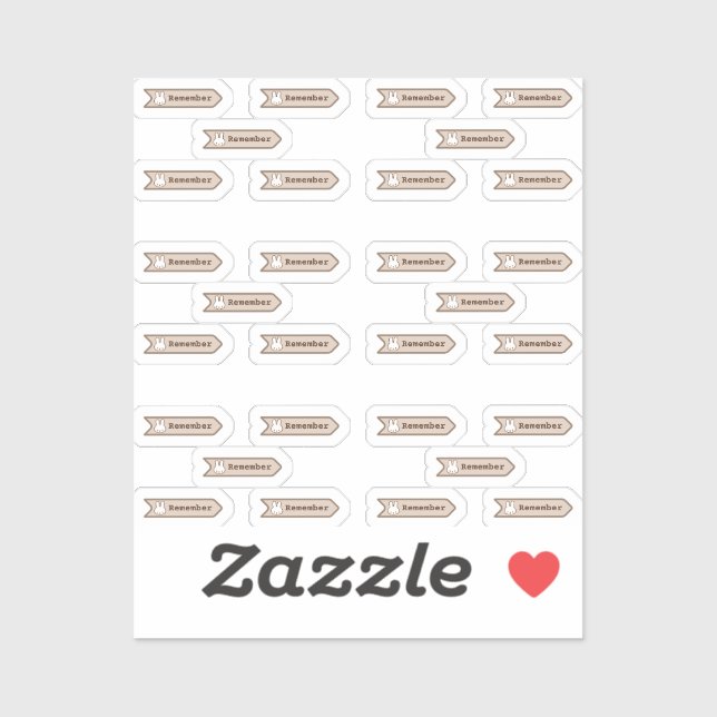 Sticker Pegatina de vinilo Se souvenir (Feuille)