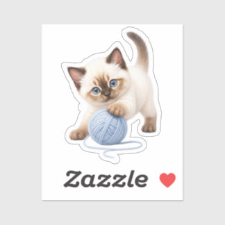 Sticker Pegatina Gatito Kawaii Adorable
